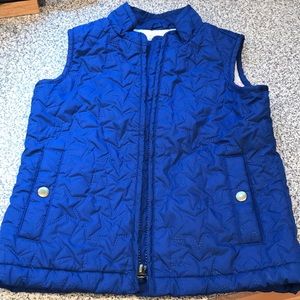 GapKids blue quilted vest size Small